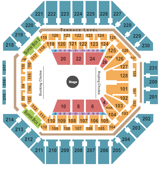 At&t Center San Antonio Rodeo Seating Chart