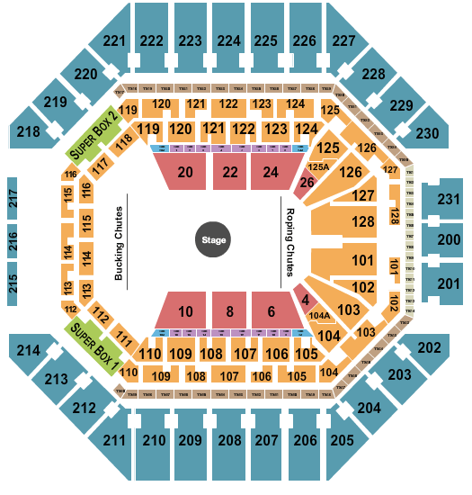 Frost Bank Center San Antonio Rodeo Seating Chart